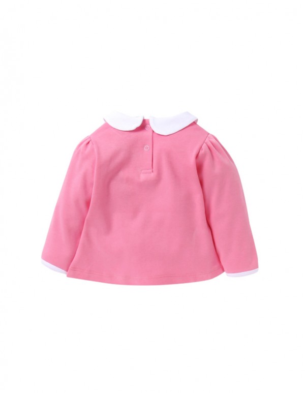 Pink Flower Applique Top and Pant Set