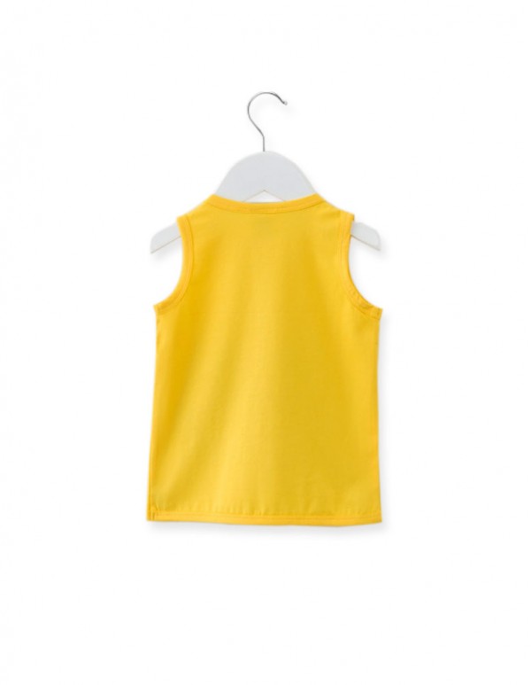 Cat Papa-Yellow Vehicle Applique Vest