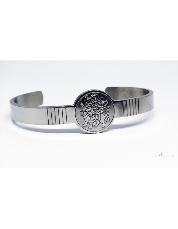  Premium Finish Stainless Steel Jai mata di -Cuff Bracelets