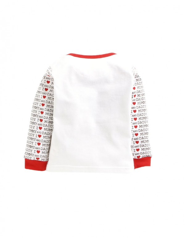 Mini Taurus -Red Text Print Full Sleeves 