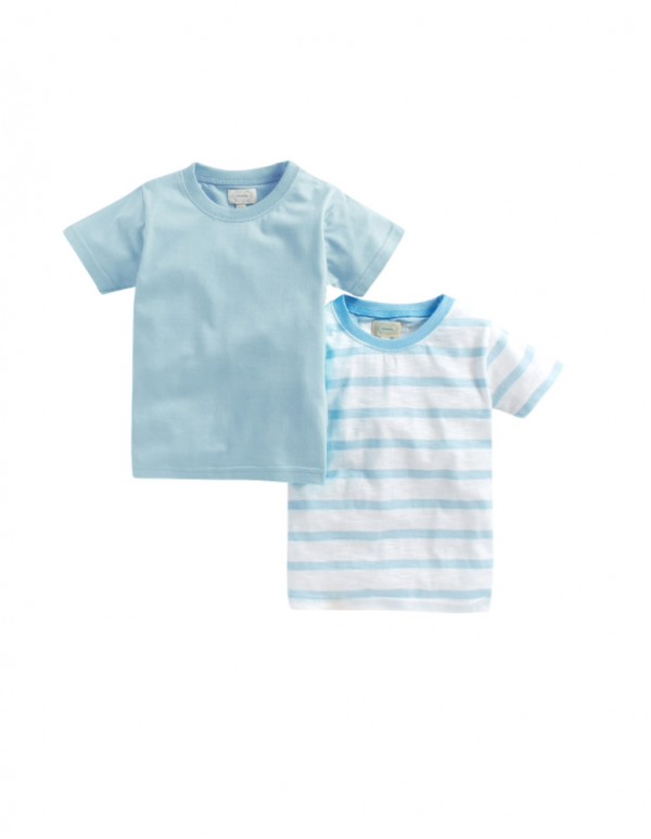 Boys Blue Combo T-Shirts (Pack of 2)