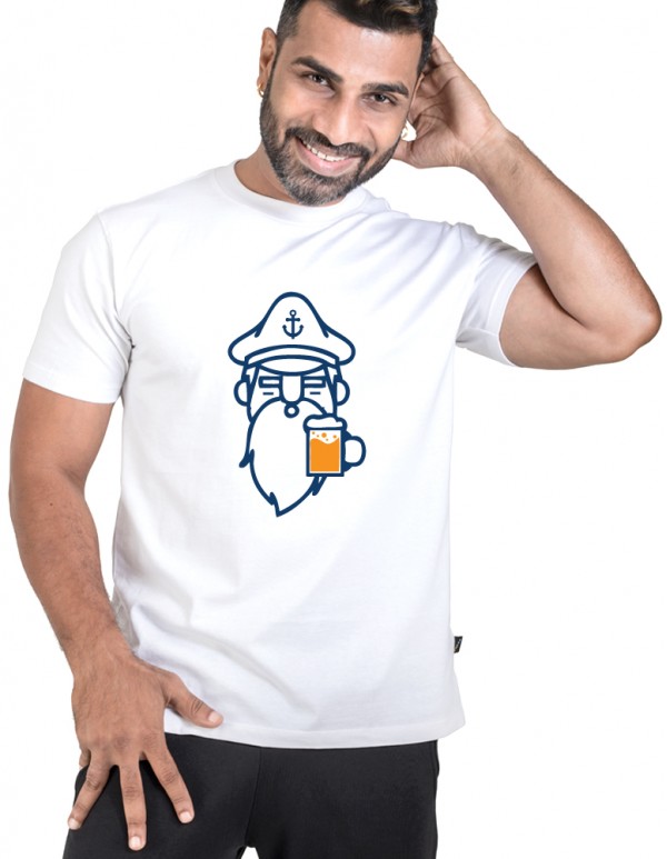 Custom Printed Captain Beer Tee