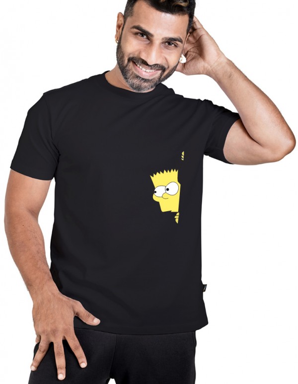  Men's Crew Neck Custom Printed -Simpson Tee